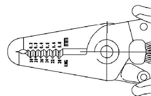 Ręczne szczypce do ściągania izolacji, PIERGIACOMI CSP-30-1  0,05 - 0,5 mm² (30 – 20 AWG)