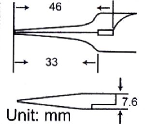 Szczypce półokrągłe Proskit PM-714, półokrągłe gładkie